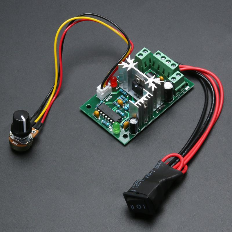 DC Motor Speed Controller C10V12V24V30V 120W PWM 500HZ Adjustable Volt Motor Controller CCM2 Overload short Circuit Protection