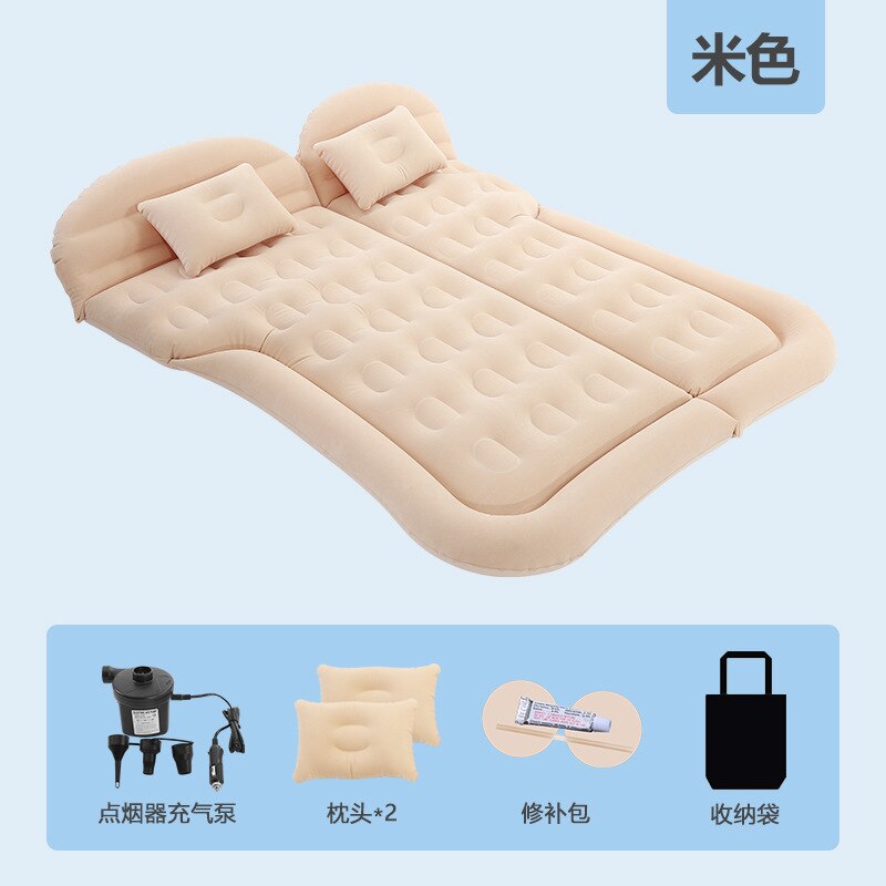Universel SUV voiture voyage coussin de couchage voiture lit gonflable matelas d'air en plein Air Camping tapis enfant arrière échappement coussin voiture siège arrière