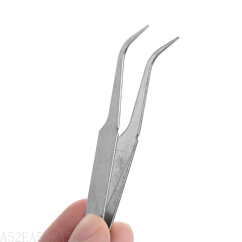 A52e højpræcisionspincetter, hobbypincetter til syning, perlearbejde og gør-det-selv-håndværk, ikke-takkede smykkepincetter med fine spidser