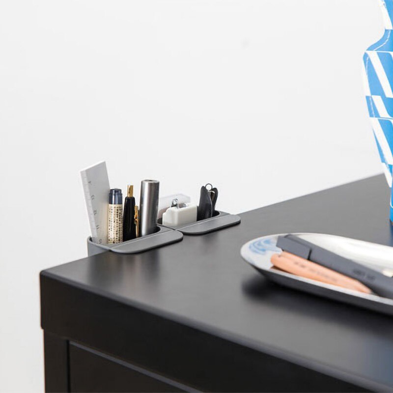 Pen Storage BoxNovel Desktop Monitor Pocket Pen Holder Multi-function Desk Stationery