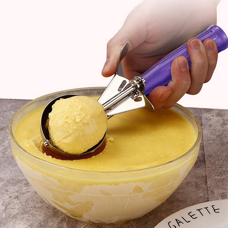 3 pz Scoop Ice Cream Scoop Ice Cream Scoop Ball Digger Ice Cream Scoop Scoop Set Cucchiaio gelato in acciaio inox Anguria Digger(2