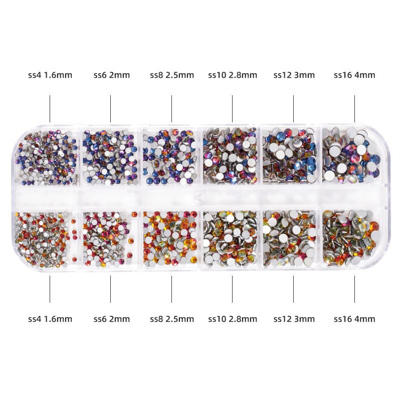1440 st spik strass ansikte 2022 tips alla för manikyr decoracion uñas handarbete tillbehör kawaii figurer box nyheter