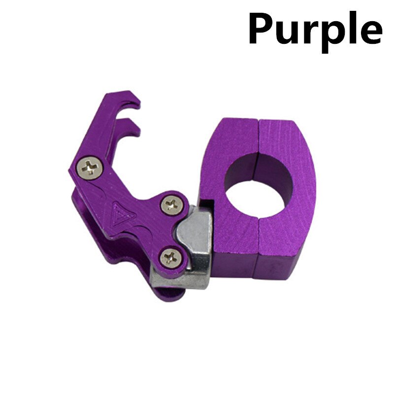 Ganchos universales para motocicleta, bolsa de equipaje, gancho para casco, fácil de instalar, soporte para bolsa de almacenamiento, aleación de aluminio: Purple