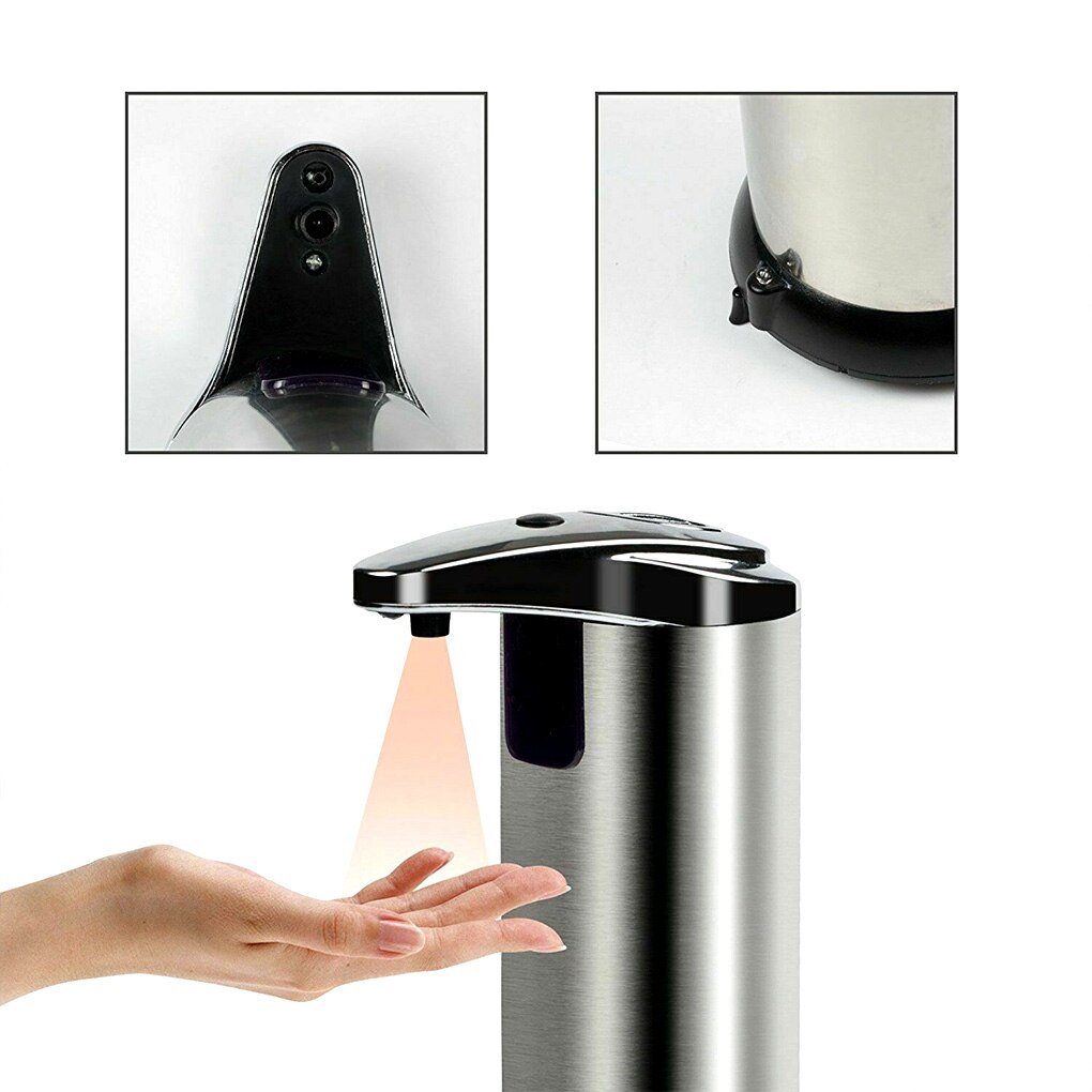 Automatic Soap Dispenser Infrared Touchless Motion Bathroom Dispenser Smart Sensor Liquid Stainless Steel Soap Dispenser