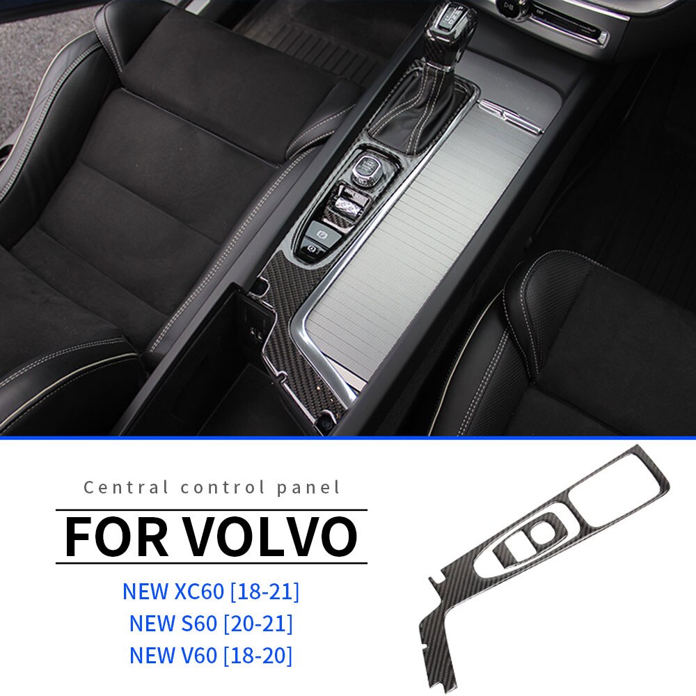 Voor Volvo V60 S60 XC60 Auto Interieur Center Console Beschermende Film Anti-Kras Reparatie Film Carbon Fiber Auto Accessoires refit: Style 3