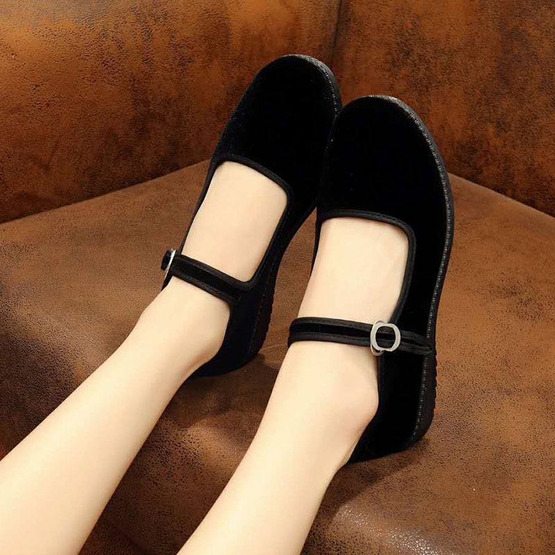 Flat Loafers For Woman Summer Square Toe Ballet Flats Casual Slip On Shoes Women Comfort Shallow Flat Leather Shoes