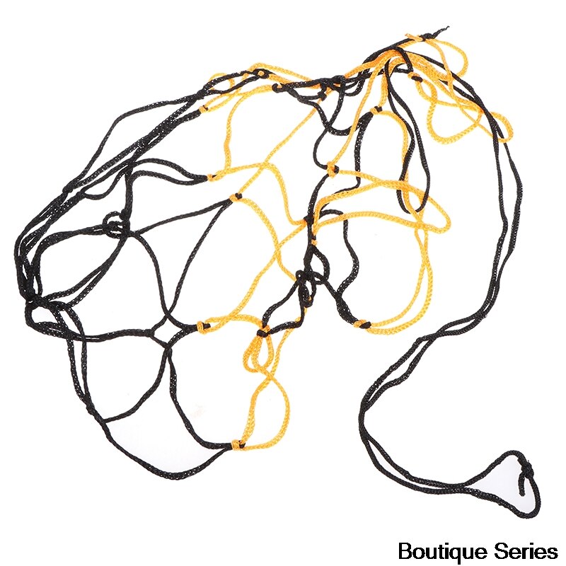 Rede de malha preta e amarela para voleibol, basquete, futebol, futebol americano