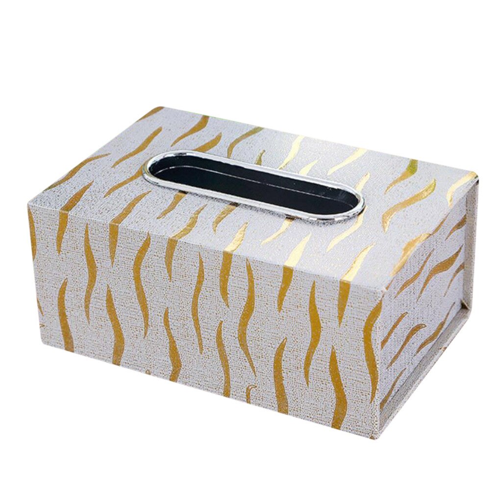 Leather Tissue Box European Napkin Tray Boxes Medium Leather Car Tissue Box Holder Box Case Pouch Table Tissue Holder