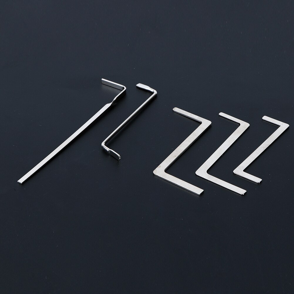 FATCOOL 5pcs Locksmith Lock Pick Tools Set Stainless Steel Double Row Tension Removal Hooks Lock Picks Tools Lockpick