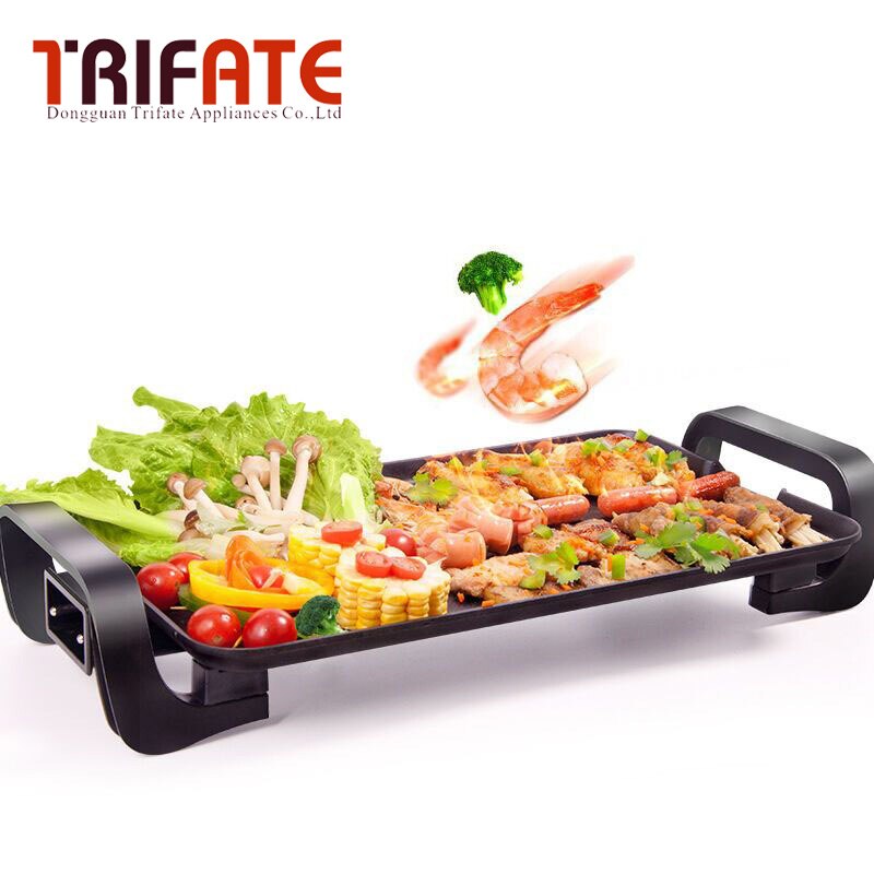 Multifunctional Smokeless 1300W Electric Pan Grill BBQ Grill Electric Raclette Grill