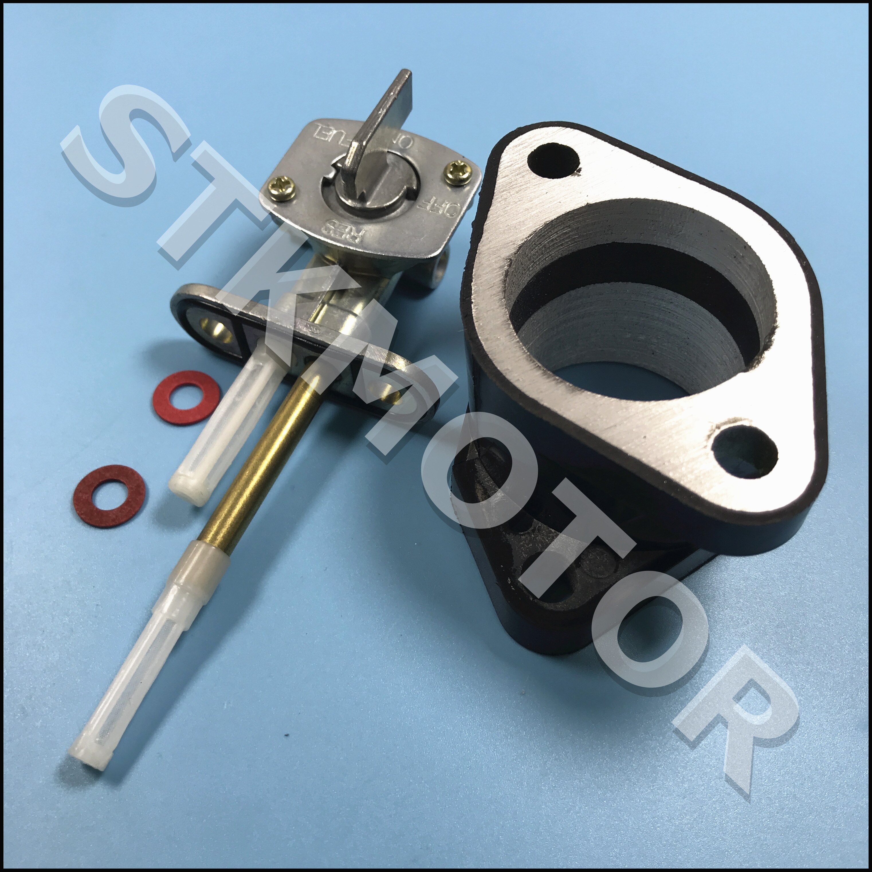 YFM350 Carburetor Intake Manifold fuel petcock switch valve kit For