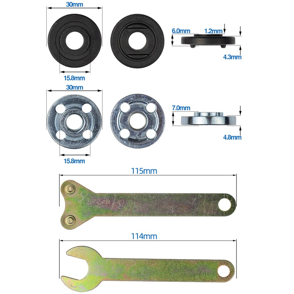 Adaptador de manga acopladora de hoja de sierra para eje de motor M6, 1