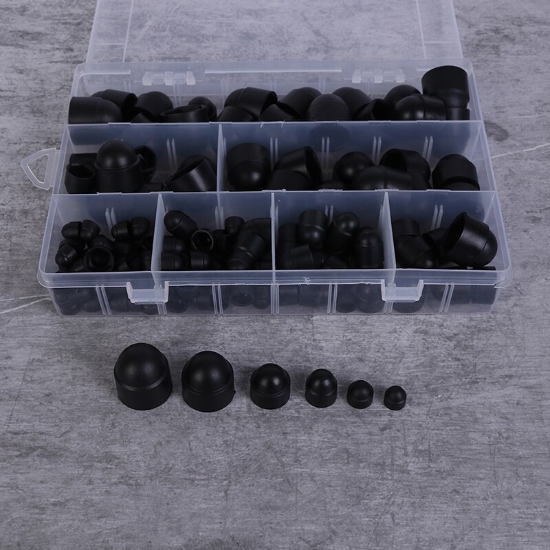 145PCS/SET Hex Nut Cover Protective M4-M12 Bolt Cap Protection Caps Covers Exposed Hexagon Plastic
