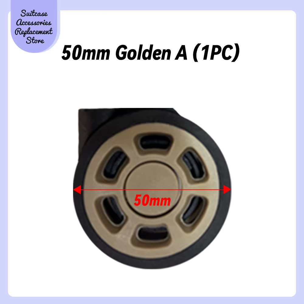 Bagagewielen voor rimowa reparatie, 50mm vervangende wielen, draagwielen, trolleykoffer, stille zwenkwielen, kofferaccessoires: M / Bronzen