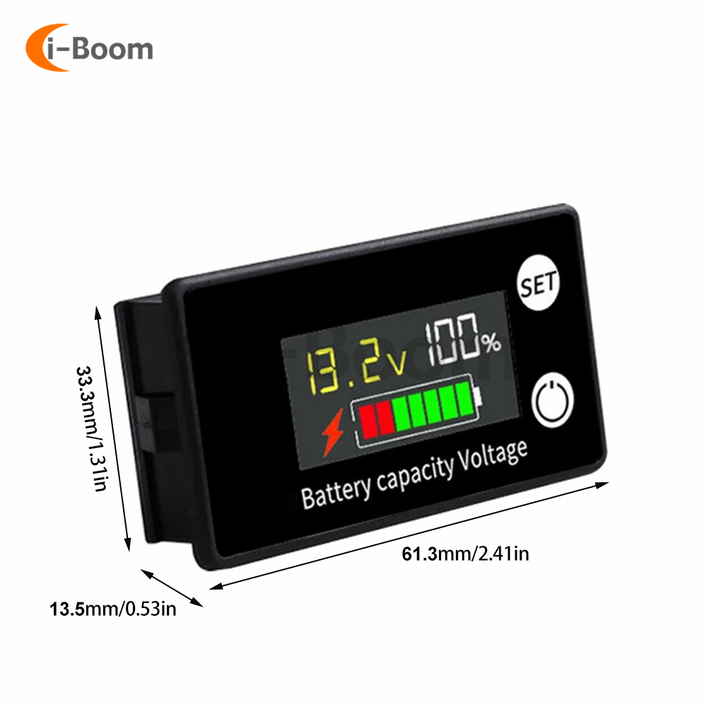 Blei Säure Lithium Batterie Kapazität Anzeige DC 8V-100V Li-Ion Lebensdauer Po4 Auto Motorrad Voltmeter Leistungs anzeige 12V 24V 48V 72V