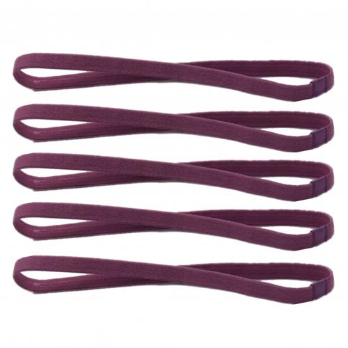 Bandas para el pelo para hombre y mujer, cinta para el pelo de Color caramelo, cinta deportiva antideslizante para correr, banda elástica de goma para el sudor, accesorios para el cabello de fútbol, 5 uds.: Morado