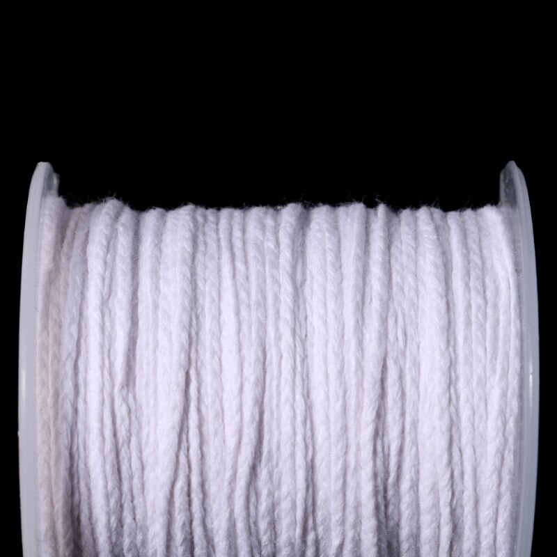 1 Pc 61m Cotton Braid Candle Wick Core Spool Non-smoke DIY Oil Lamps Candles Supplies