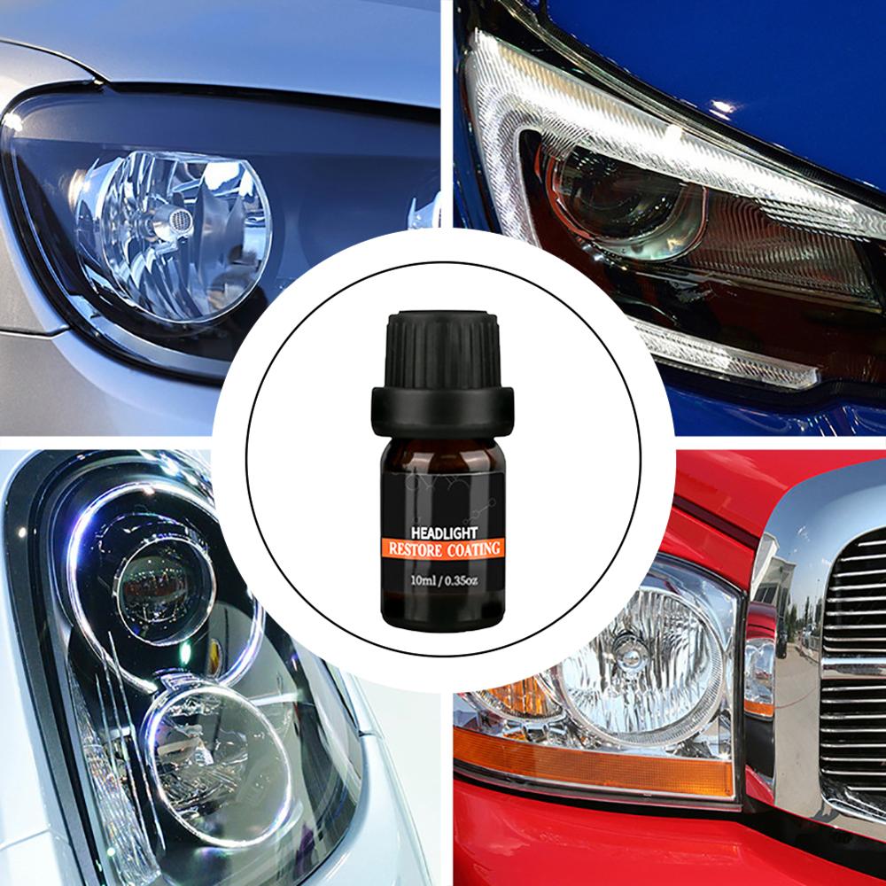 10ml gör-det-själv strålkastare polering restaurering kit pannlampa clean paste system bilvård tvätt strålkastare ljusmedel reparation färg vård