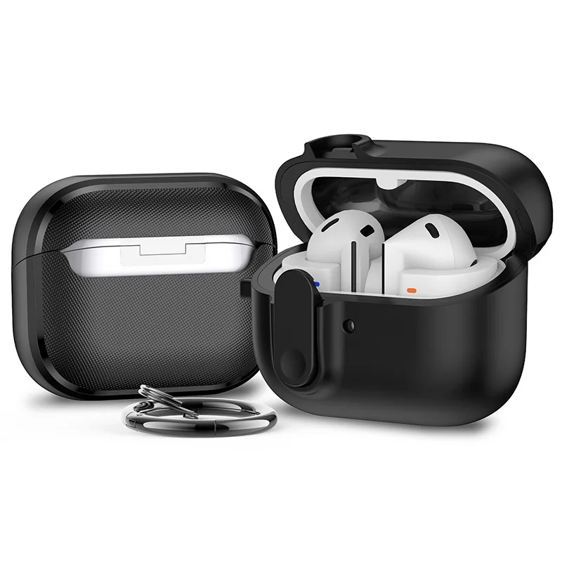 Para Huawei Freebuds Pro3 funda Freebuds Pro4 con cerradura segura a prueba de golpes bonita funda protectora de silicona para auriculares (piedra de arena): 2XS / Olive