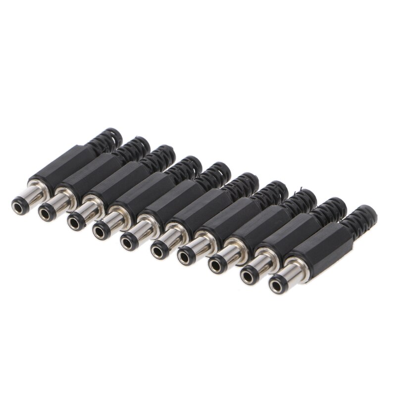 2020 nuovo 10 pz 5.5x2.1mm maschio DC In-Line presa Jack connettore adattatore coperchio In plastica: Default Title