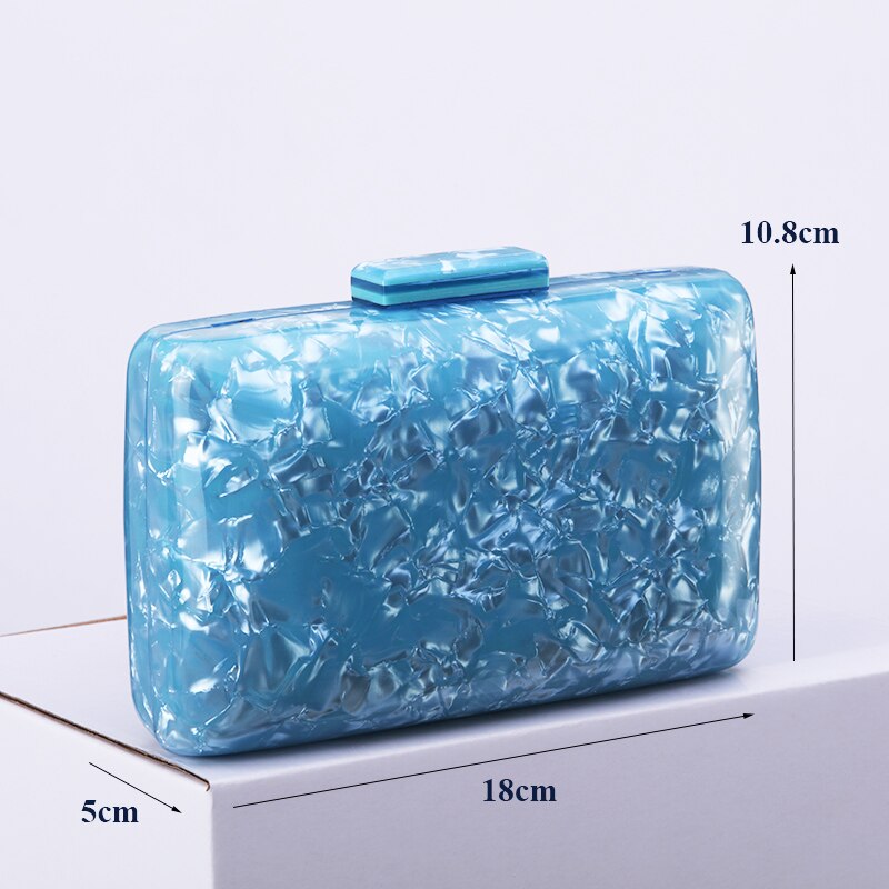 Nova moda sacos de acrílico concha noite embraiagens pearlescent bolsa de ombro das senhoras caixa festa baile casamento bolsas bolsas bolsas