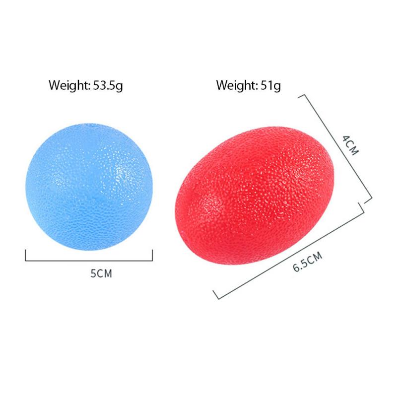 Finger Exerciser Trainer Stress Relief Power Ball Silicone Egg Fitness Hand Expander Gripper Strengthener Forearm Wrist