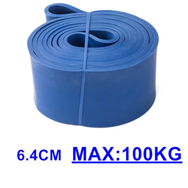 Widerstand Band Heavy Duty Latex Sport Elastische Gürtel Pull Up Assist Bands Für Pilates Workout Fitness Form Körper Home Gym: Blau