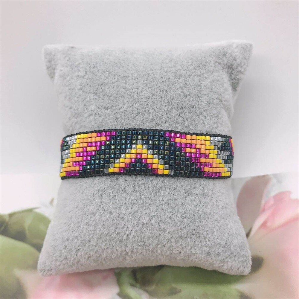 ZHONGVI moda Miyuki bransoletka biżuteria dla kobiet prezent luksusowe kryształ górski Pulseras meksykańskie koraliki bransoletki biżuteria hurtowych