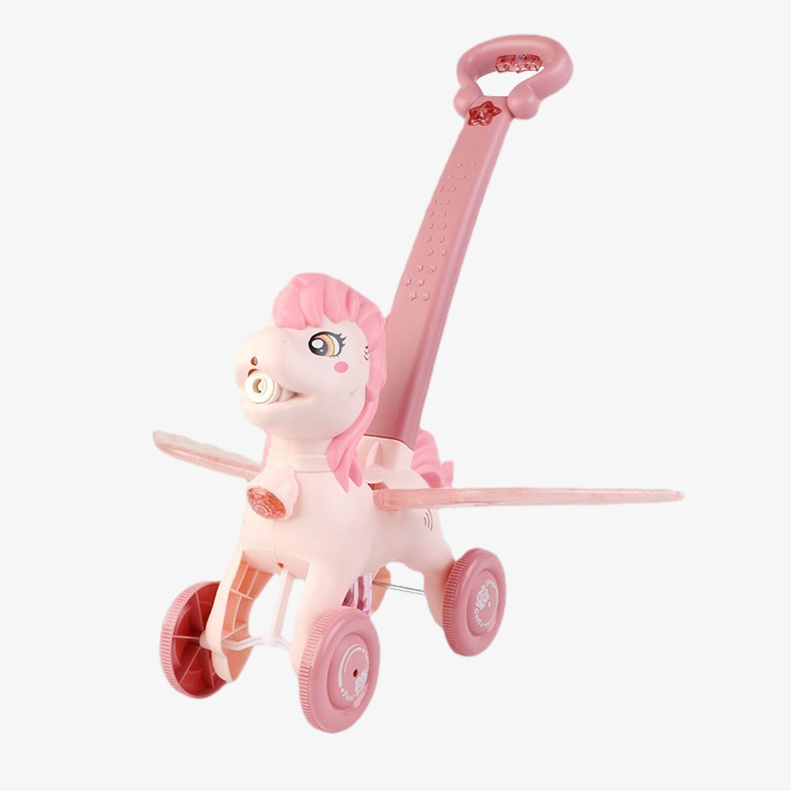 Kinderen Bubble Blazen Push Speelgoed Outdoor Elektrische Bubble Automatische Blazen Machine Kinderen Hand Push Leuke Dier Bellen Maker Speelgoed: Pink