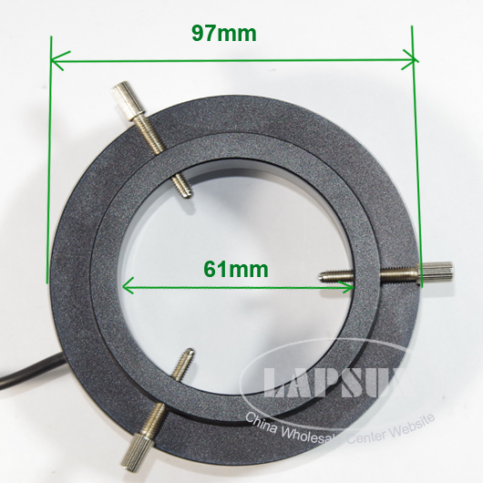 Lapsun 8000K 72-47mm carcasa de Metal grande 9W/10W 144 /152 lámpara iluminadora de Anillo de luz LED para cámara de lente de microscopio estéreo industrial