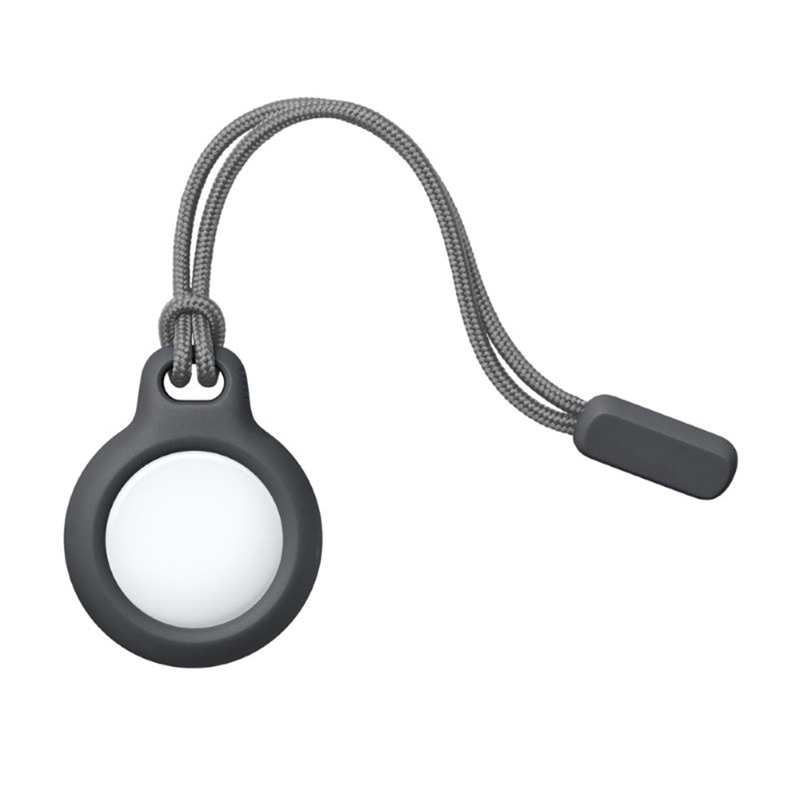 Support avec sangle pour Apple Airtag, housse de protection, accessoires de suivi des pare-chocs, porte-clés anti-rayures, couverture d'étiquettes d'air: 橄榄绿
