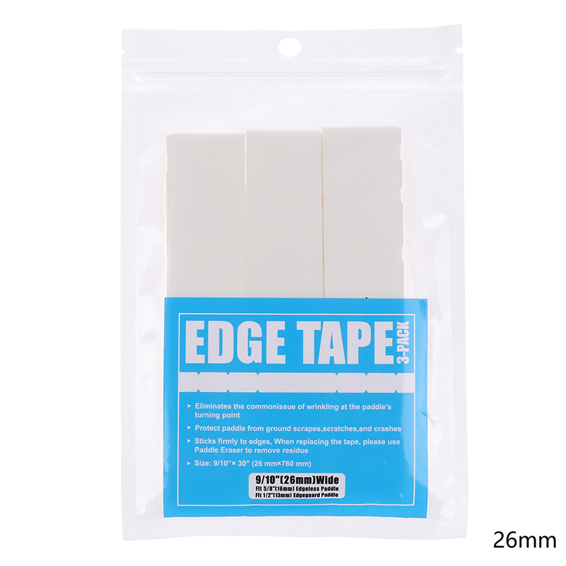 3 stuks pickleball racket randstickers, racketkop randtape, vermindert impact en voorkomt wrijving, frame beschermtape: Beige