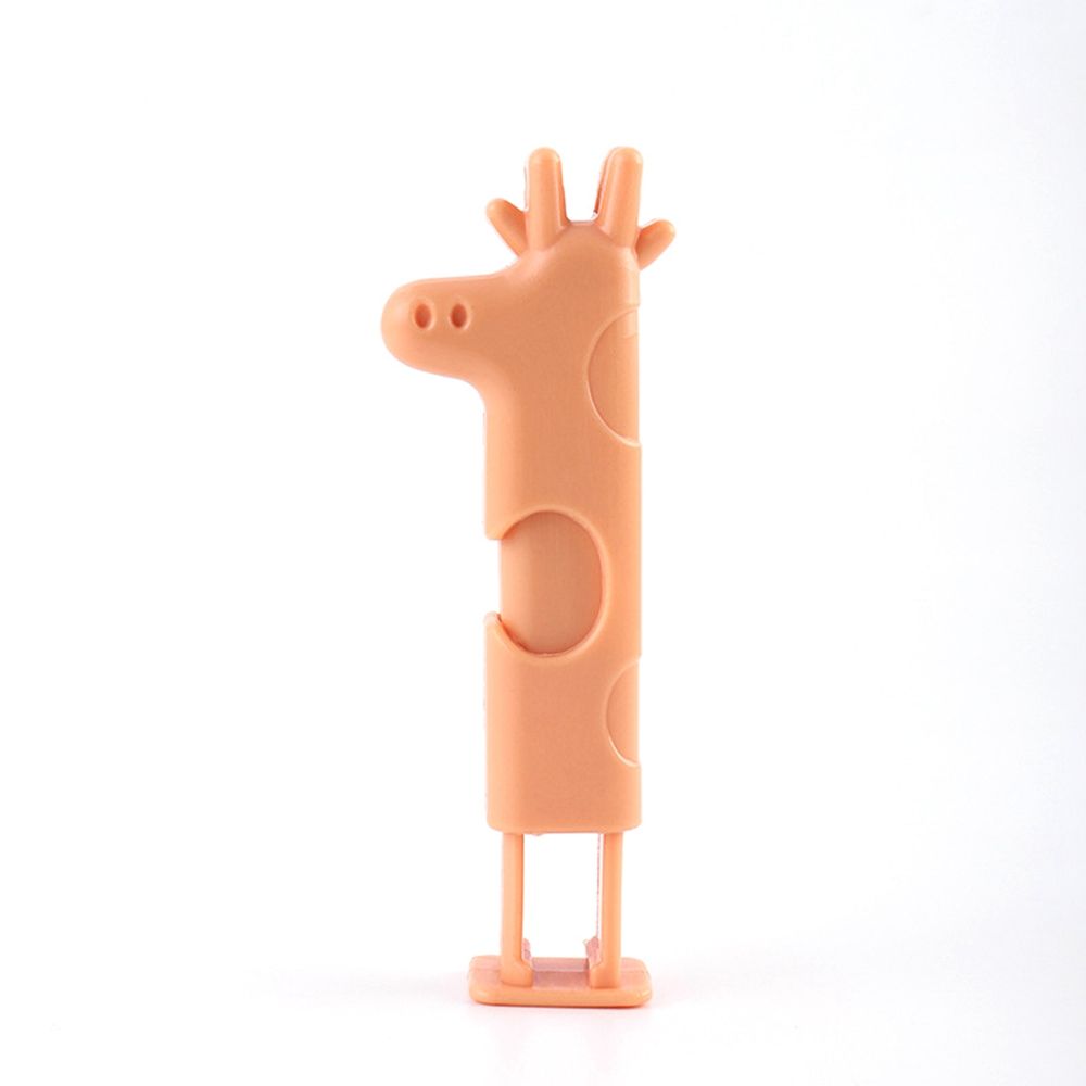Snack Fresh Food Storage Bag Clip Moisture-proof Plastic Clip Cute Animals Shaped Sealing Buckle Kitchen Storage: orange