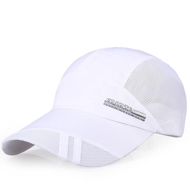 Hat Men Sunhat Adult Mesh Hats For Women Quick-Dry Collapsible Sun Hat Outdoor Sunscreen Baseball Cap: White