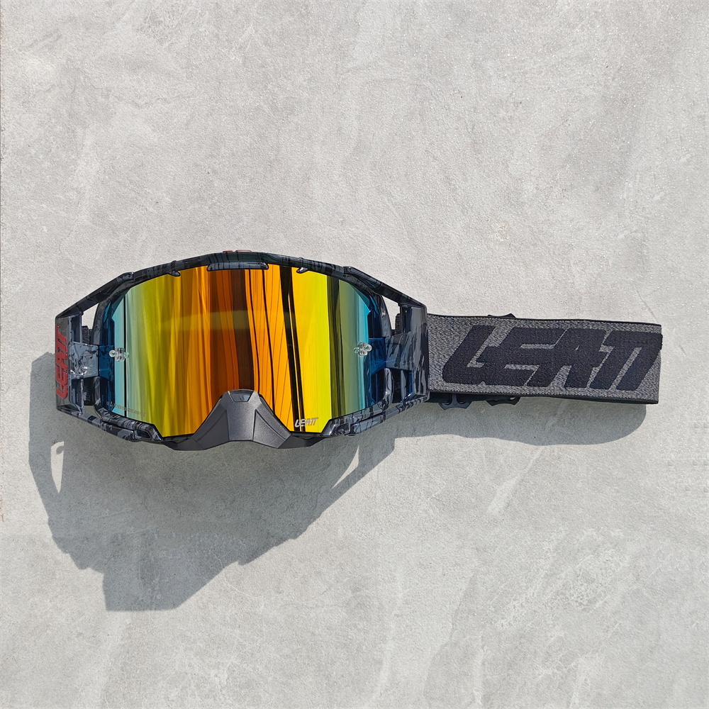 Leatt Brille Geschwindigkeit 6.5 Ultra HD Doppelschicht Anti-Beschlag-Nebellinse Moto-Cross-Brille MX Motorrad MTB ATV Rennen Skibrille: Orange