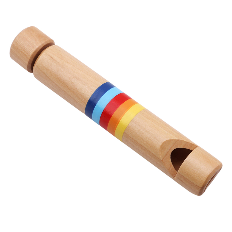 Juguete de madera para bebés pequeños dibujos silbatos diacríticos deslizantes Piccolo juguetes para niños juguetes educativos de música juguetes musicales clásicos para niños