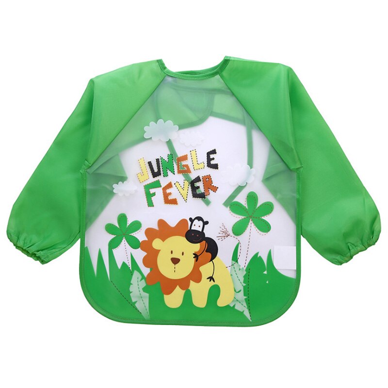 Baby Slabbetjes Baby Burp Doeken Peuter Sjaal Voeden Kiel Lange Mouw Waterdichte Overall Baby Dieren Babyvoeding Accessoires: Lion