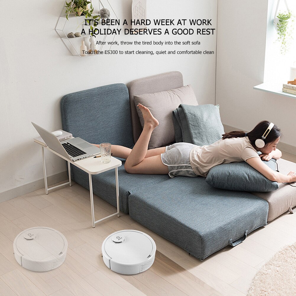 Intelligent Sweeping Robot Vacuum Smart Sensor Strong Suction Quiet Operation Robotic Vacuum Cleaner for Pet Hair Carpet Floor