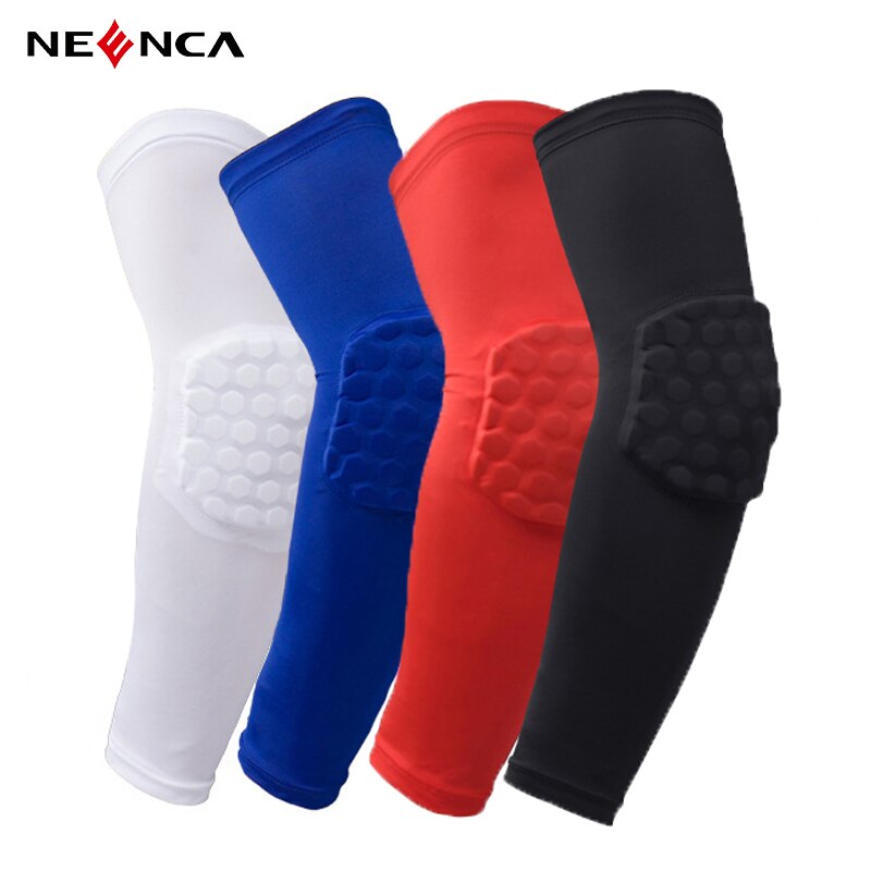 Elastische Waben Ellenbogen Pads Unterstützung Sport Anti-kollision Arm Guard Sleeve Arm Abdeckung Schutz Für Outdoor Basketball Radfahren