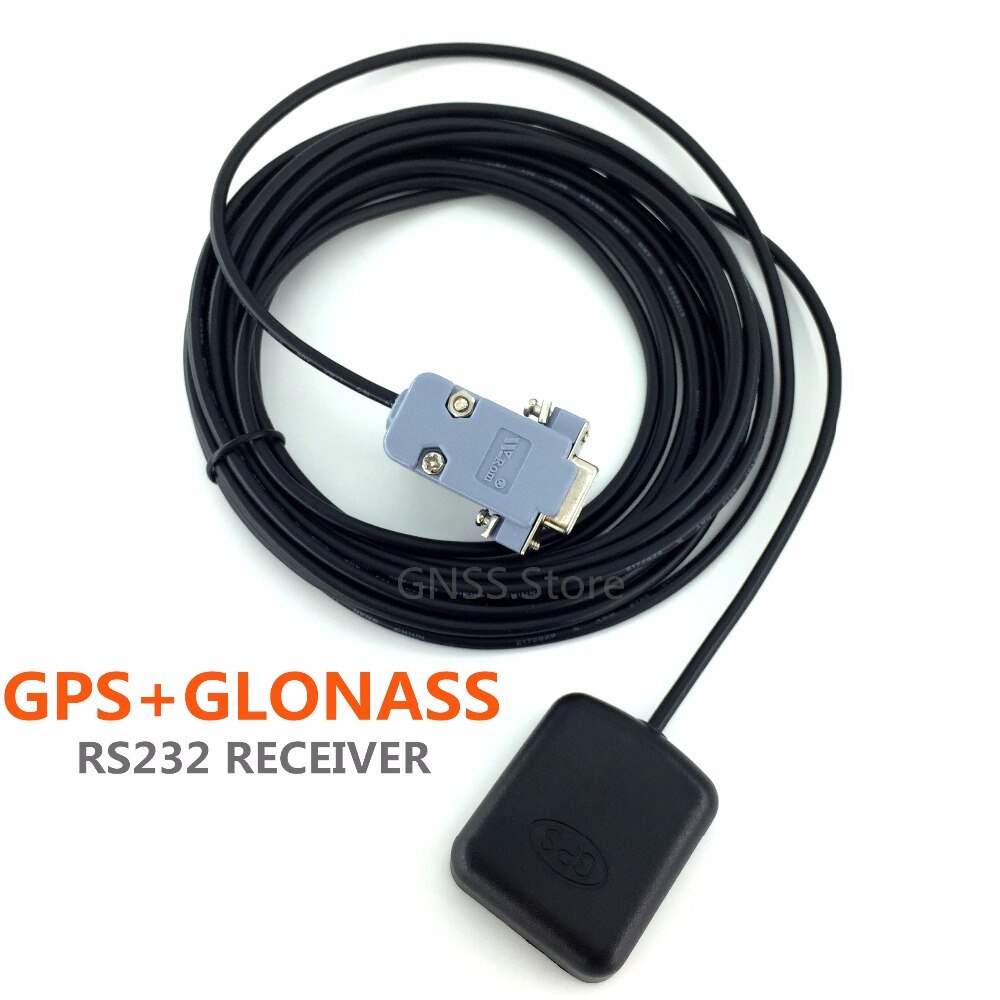 5V rs232 DB9 RS-232 GPS glonass receiver Antenna Gnss Chip Module ,NMEA0183.