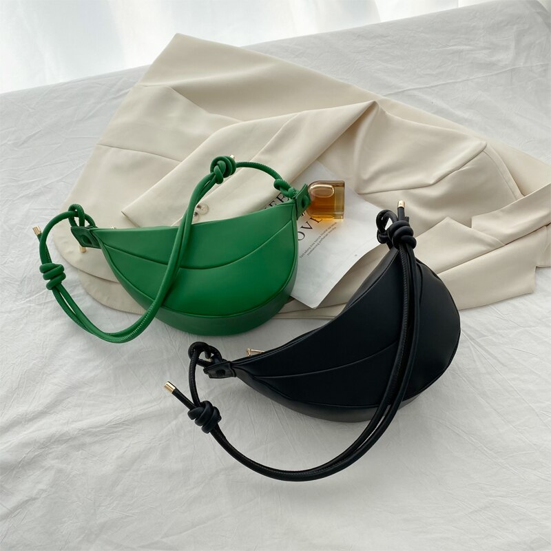 retro Halbmond bilden Knödel Tasche frauen Weiche Achselhöhle Schulter Tasche PU Leder Umhängetasche Weibliche Käufer