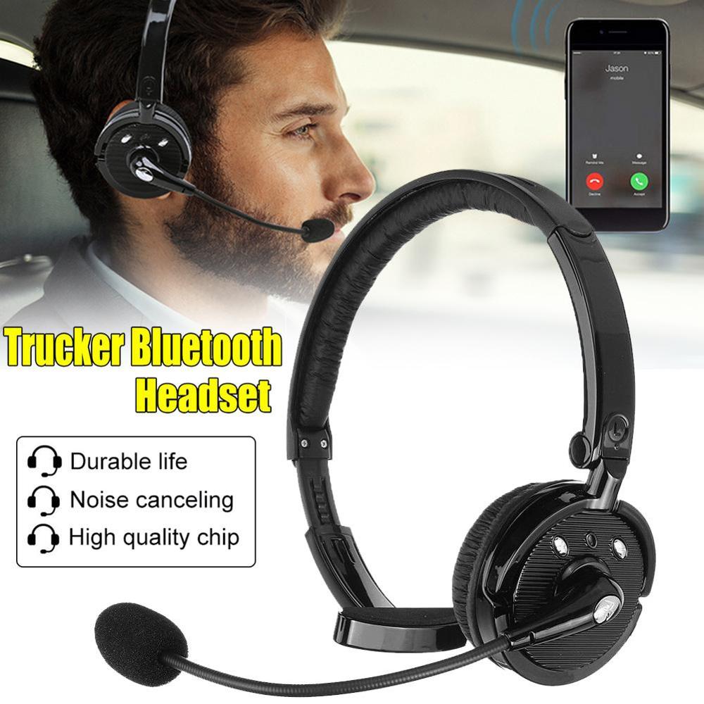 BH-M10B Portable Over-Ear Noise Canceling Wireless Bluetooth Headphones Handsfree Call Headset With Mic For Trucker Drivers