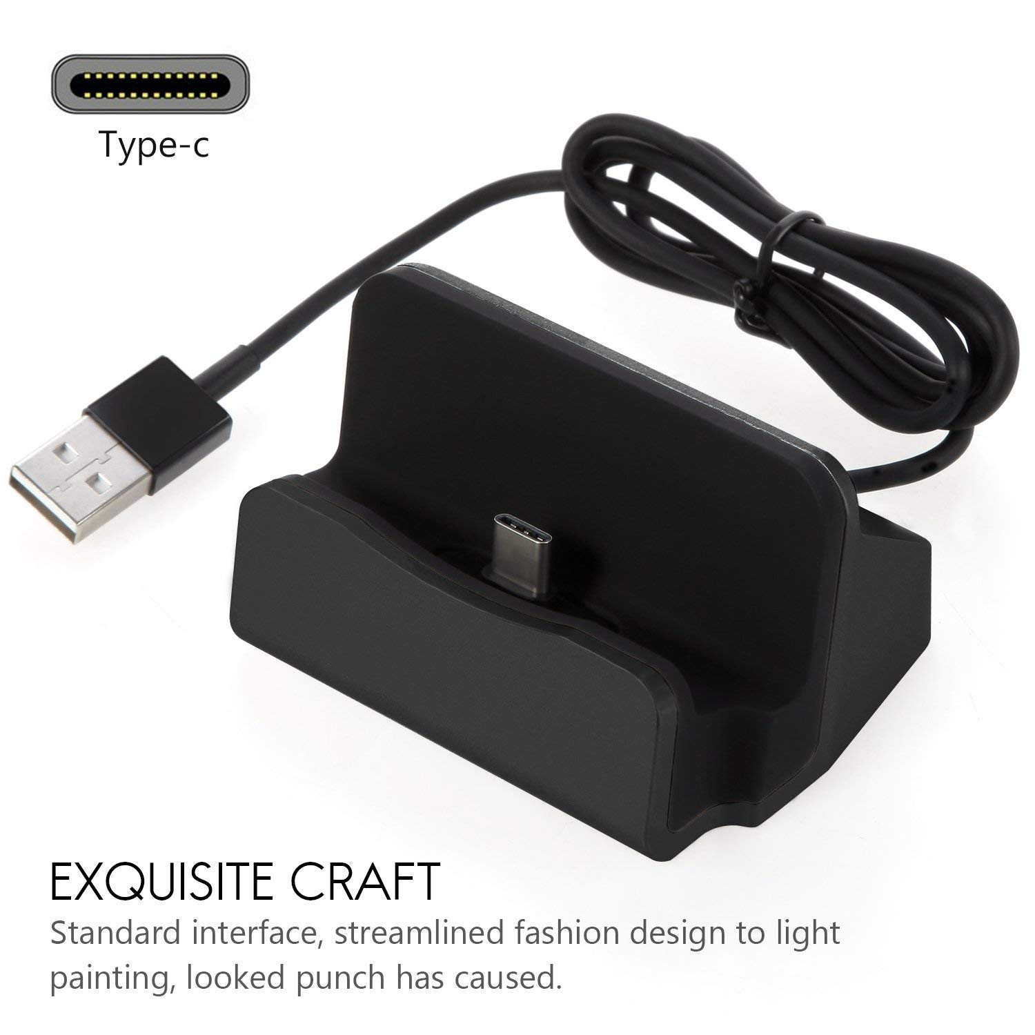 Station de charge USB Type C 3.0, pour Lg G6 Motorola Moto Z Z2 Z3 Play G5 G6 Plus Umidigi Z2 S2 A1 Pro, chargeur