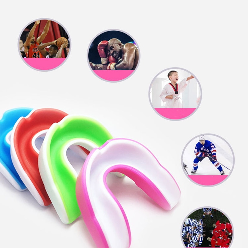 Mond Guard Hockey Tanden Protector Basketbal Volwassen Kinderen Voor Boksen Veiligheid Voetbal Muay Thai Gebitsbeschermer Gum Shield