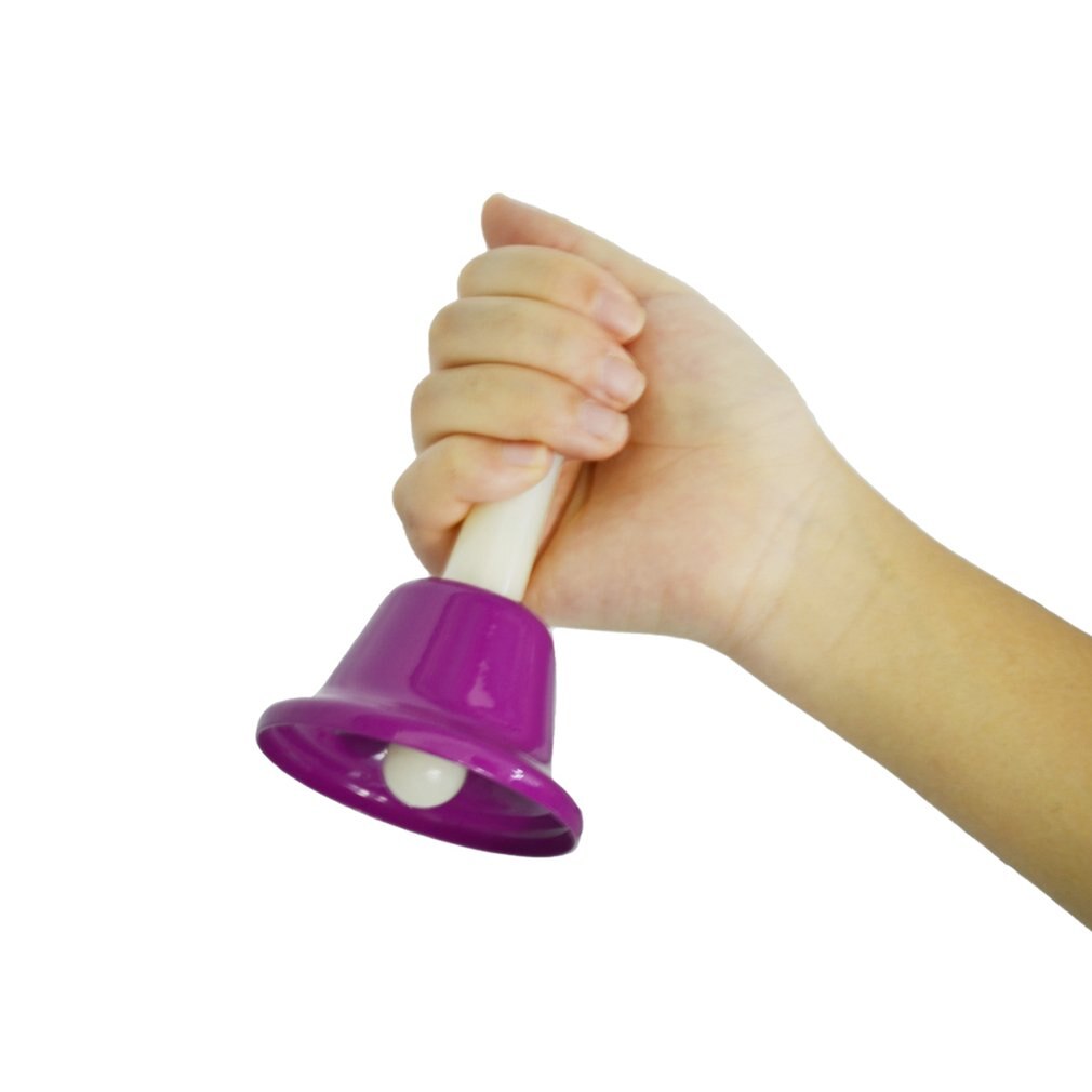 8PCS/SET Colorful Metal Rhythm 8 Note Hand Bell Set Musical Instrument Percussion Education for Child Kids