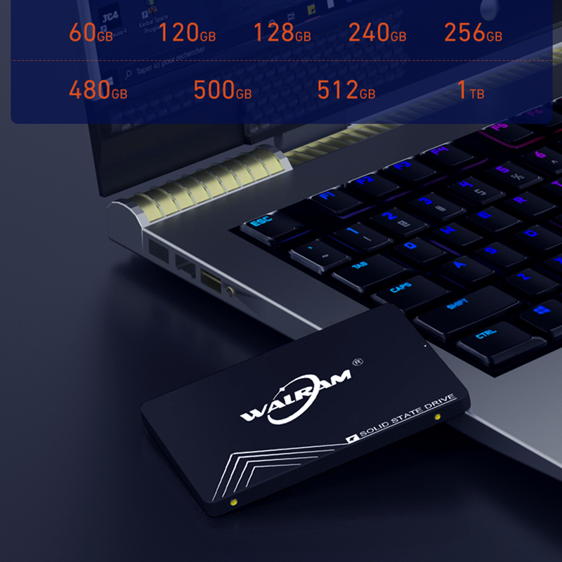 WALRAM 2,5 SATA3 SSD 1 TB 120 GB 240 GB 480 GB 128 GB 256 GB 512 GB HDD Interne Solid-State-Festplatte für Laptop-Festplatte Desktop