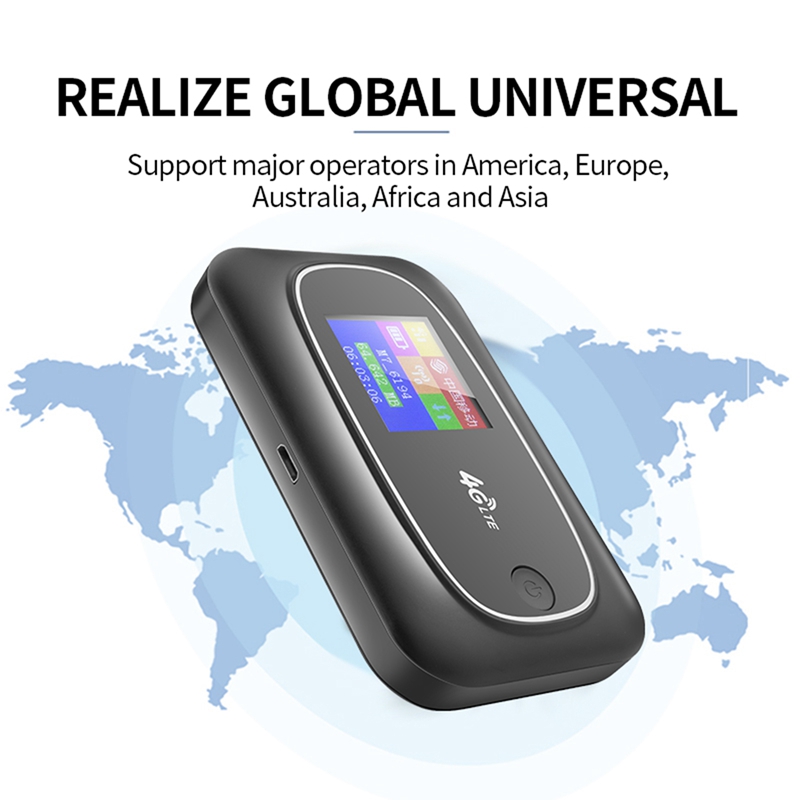 Portátil MiFi Router inalámbrico 150Mbps Color pantalla con WIFI Router bolsillo móvil WIFI Hotspot con ranura para tarjeta Sim