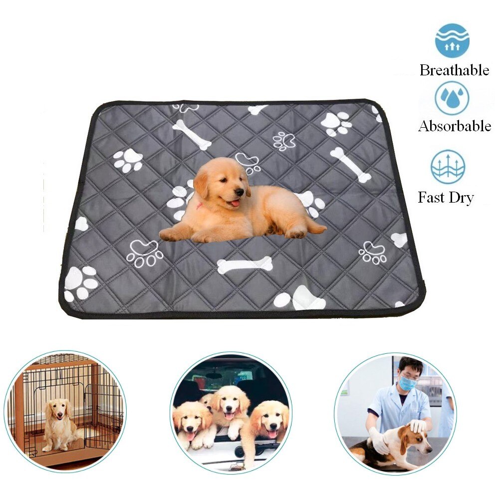 Almohadillas reutilizables y lavables para perros y mascotas, manta absorbente para entrenamiento de cachorros, cama para orina, Gato y conejo