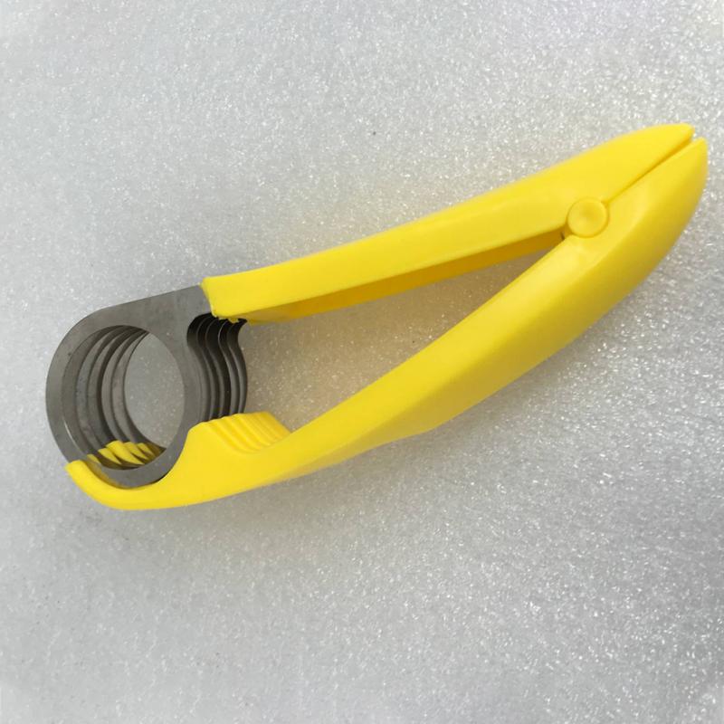 Stainless Steel Banana Slicers Manual Vegetable Sausage Slicer Kitchen Cucumber Knife Banana Cutter Fruit Chopper Salad Tools