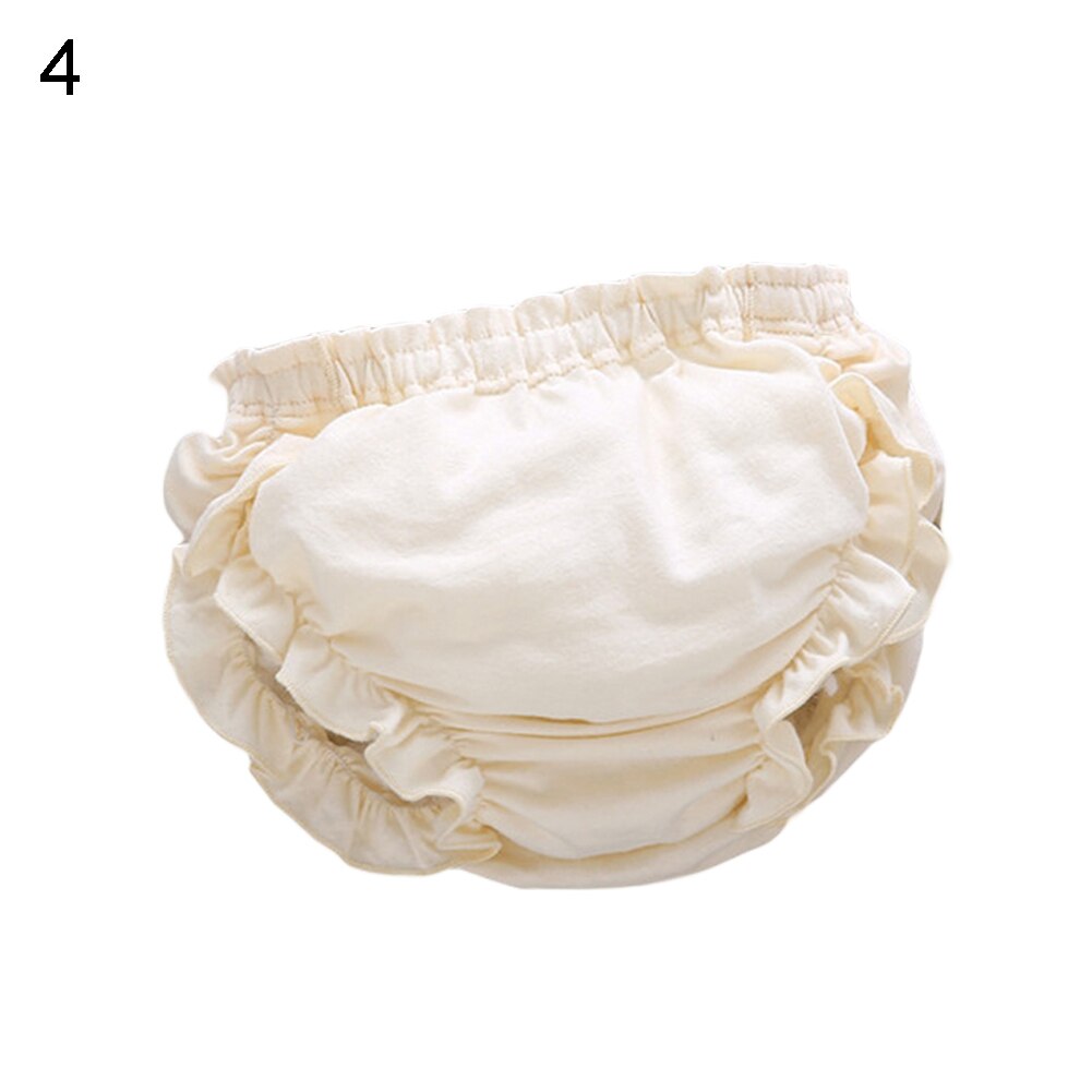 Bébé fille garçon coton respirant à volants Bloomers couches couvre sous-vêtements Shorts doux confortable pour la peau sous-vêtements enfant: 4 / 73cm